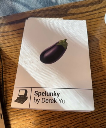 A picture of Derek Yu's book Spelunky